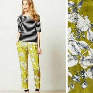 Anthro/Elevenses Mindaro Floral Pants